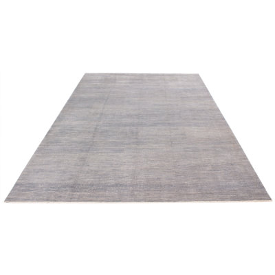 Konduko One-of-a-Kind 10'1" X 14'1" New Age Wool Area Rug in Dark Gray