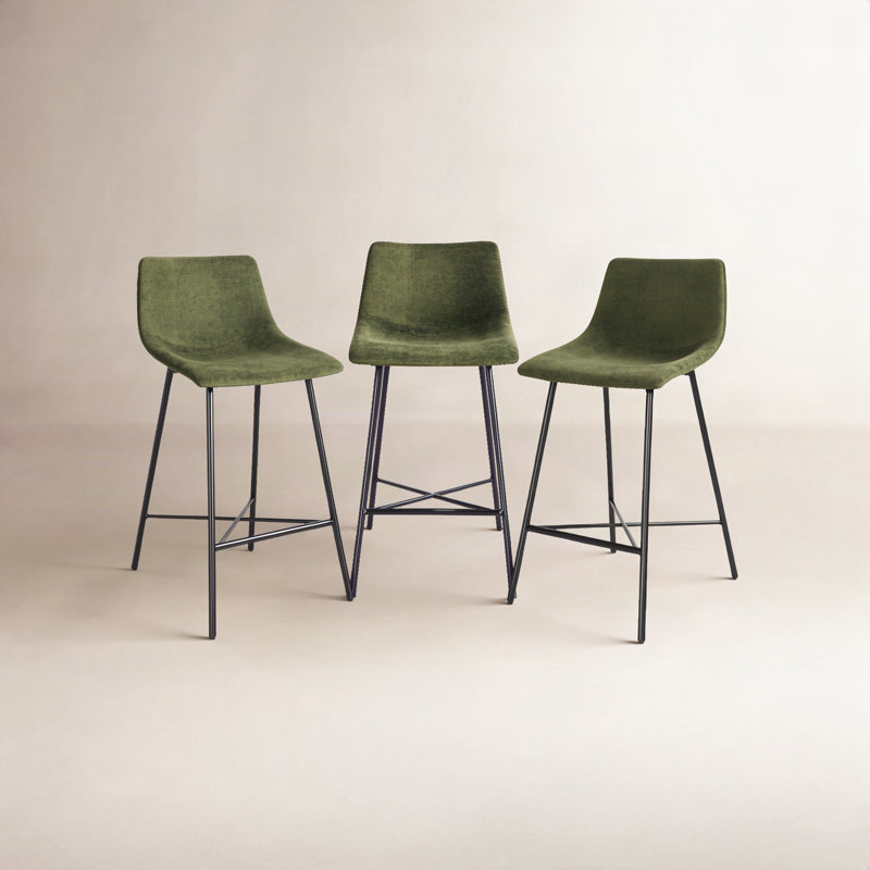 Paxton 24" Velvet Counter Stool