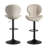 Swivel Adjustable Height Bar Stools, Faux Leather Upholstered Counter Stools-266348874