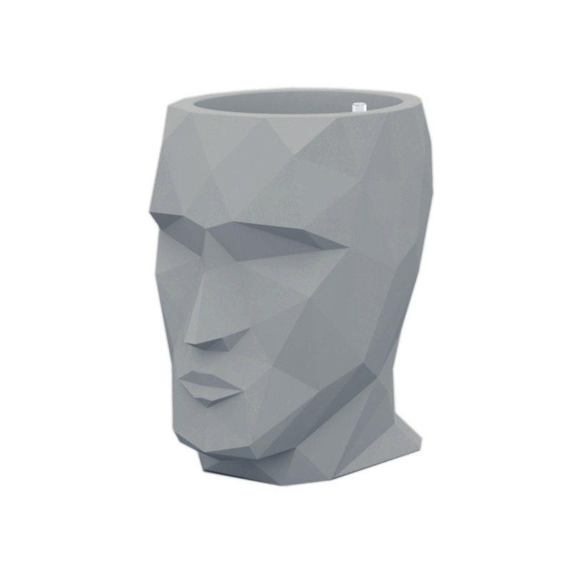 Adan Resin Statue Planter, Steel, 27.5" H x 19.75" W x 23.75" D