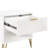 Dumbo 20" Fluted Nightstand In White  (Only Nightstand)-362834086