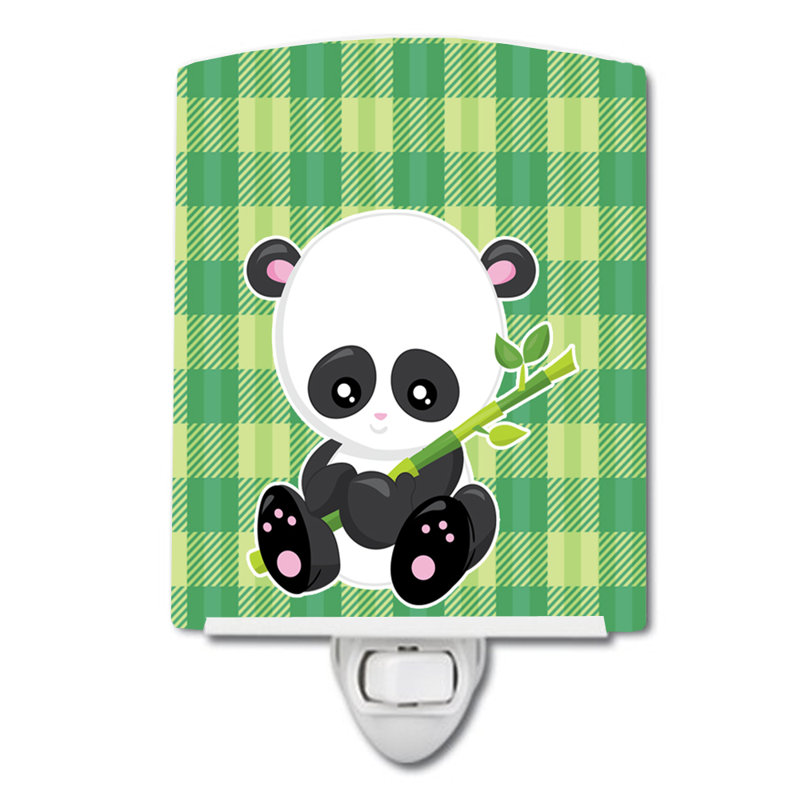 Panda Lucky Bamboo Ceramic Night Light