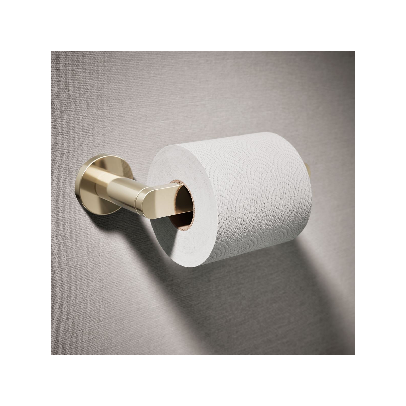 Wall Mount Toilet Paper Holder, Gold