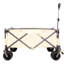 Chariot pliant de chariot de plage utilitaire robuste pour le sable avec de grandes roues, poignée réglable et porte-boissons pour le magasinage, le camping, le jardin et l'extérieur