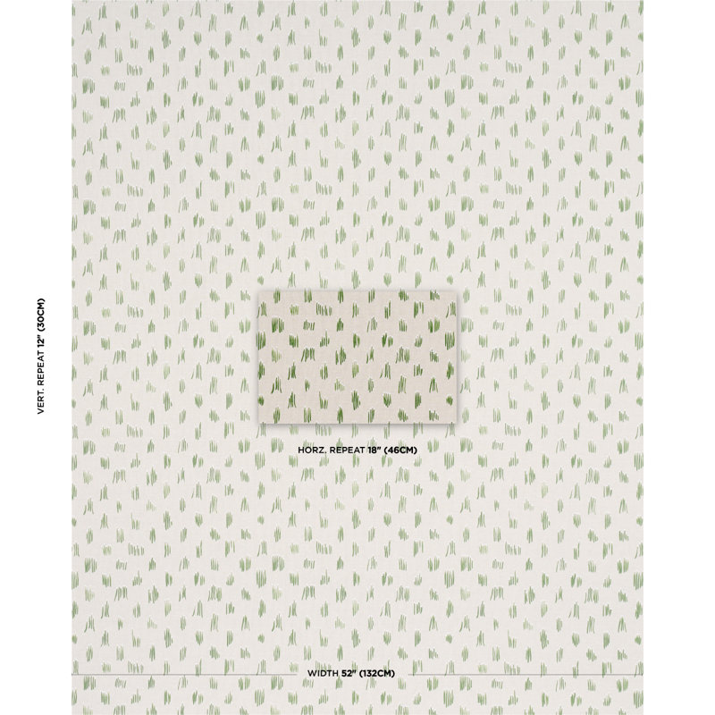 Schumacher X Studio Bon Meadow Button Hand Embroidery Fabric, Neutral