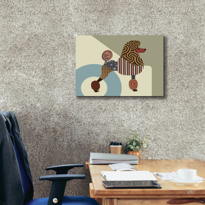 «Poodle Dog» par Lanre Adefioyue, H 20 po x l 24 po x P 0,75 po