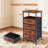 Night Stand With Charging Station, Tall Nightstand With USB Ports And Outlets, 4 Fabric Storage Drawers, Small Dresser Bed Side Table-1499028742