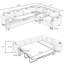 Canapé-lit modulaire avec canapé-lit en L 104,02 po-1523707741