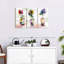 Rustic Colorful Flowers - 3 pièces, reproduction sur toile tendue-92828299