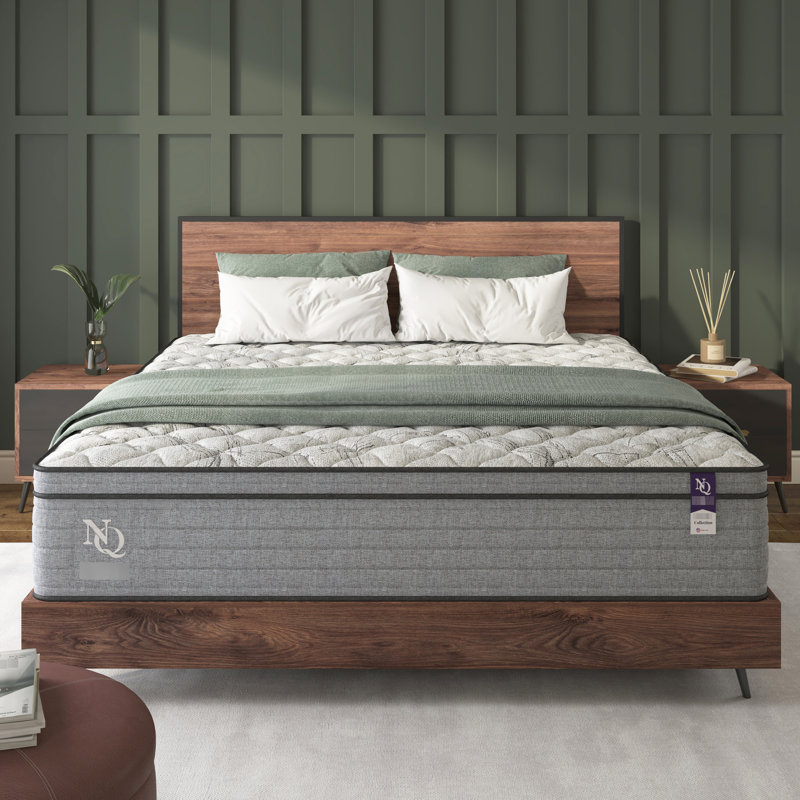 Matelas en mousse viscoélastique gélifiée 10 pouces très grand, à relief, à faible transfert de mouvement, à eau, compatible avec une base réglable