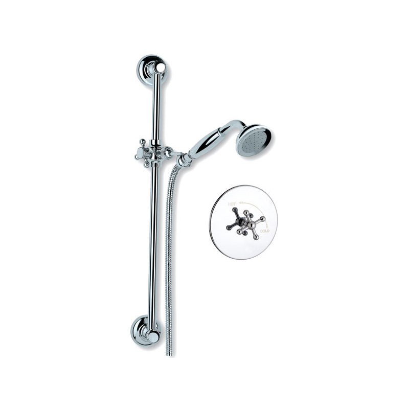 Thermostatic Complete Shower System, Brushed Nickel