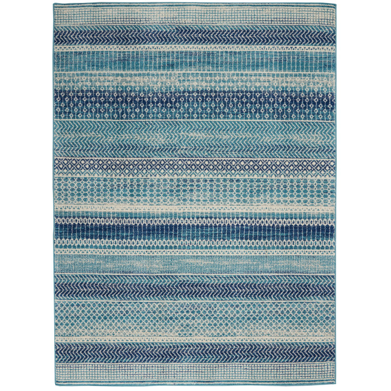 Striped Area Rug, Rectangle 160 x 221cm