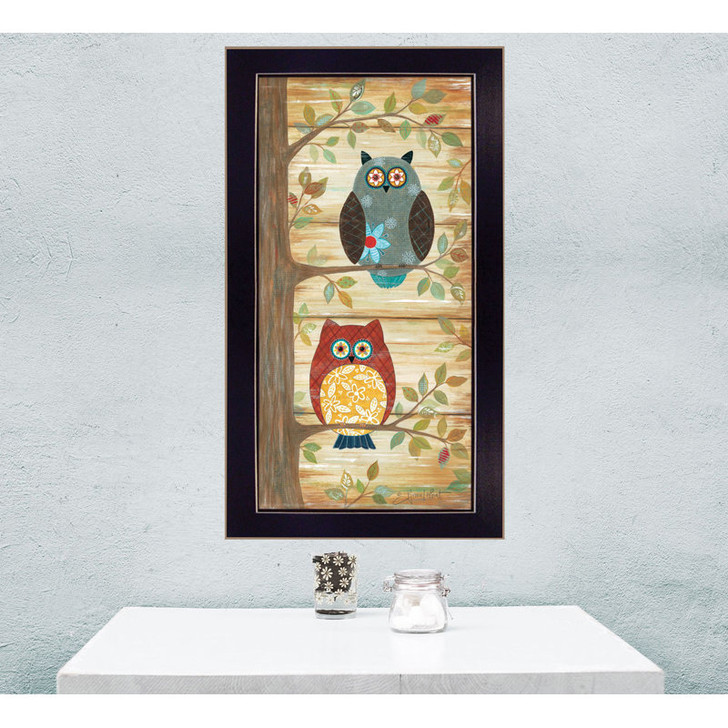 « two wise owls »-cadre photo, impression sur papier