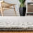 Micro-Loop Hand Tufted Wool And Cotton Geometric Rug-1572745635