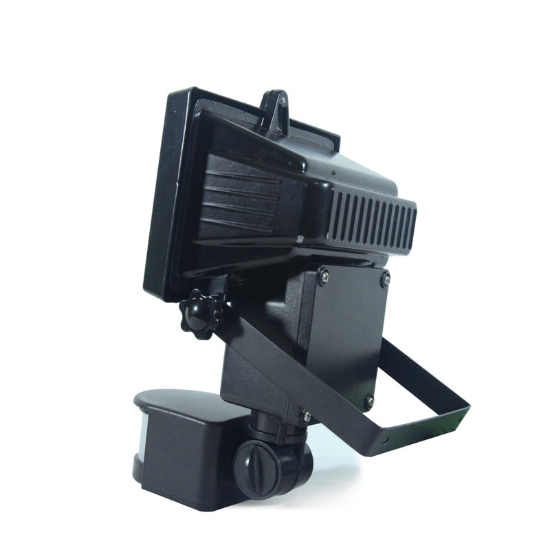 Black Solar Powered LED Motion Sensor Floodlight