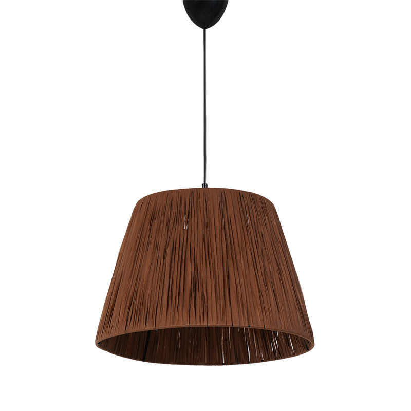 Stylish Tile Red Chandelier, 7.9 x 11.8 inches | Durable Plastic Body with Cotton Cap | Adjustable Height up to 23.6 inches | E27 Socket, Max 40W | Perfect for Dining Room, Living Room, & Modern Décor