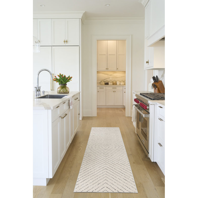 Abstract Area Rug, Runner 2'2" x 10'