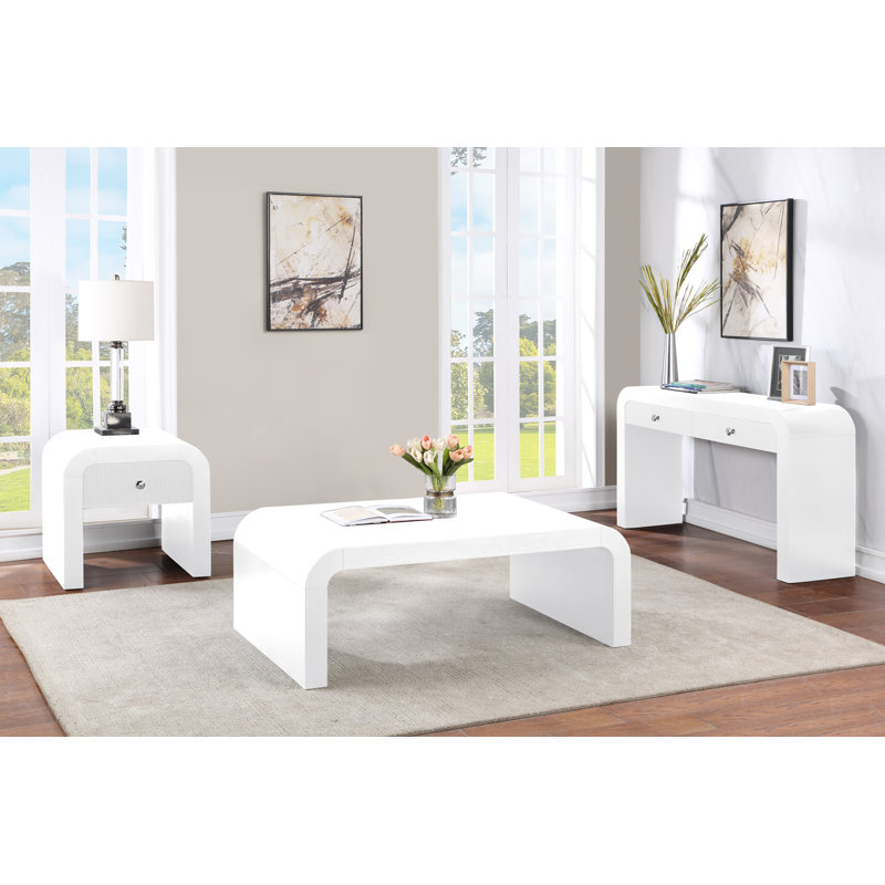 Alessondra 24'' Console Table, White