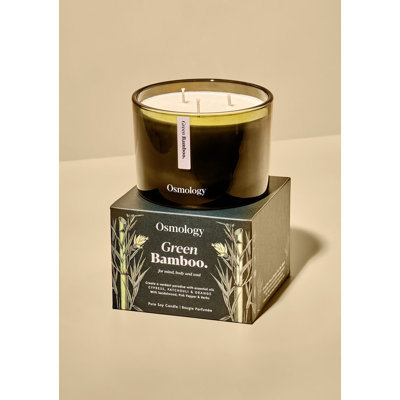 Green Bamboo Scented Triple Wick Candle