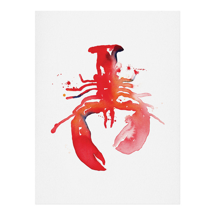 « homard », impression, H 20 po x l 16 po x P 1 po