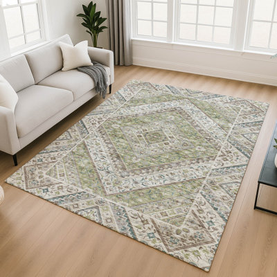Premium Machine Washable Mayfield AMF2195 geometric Rug