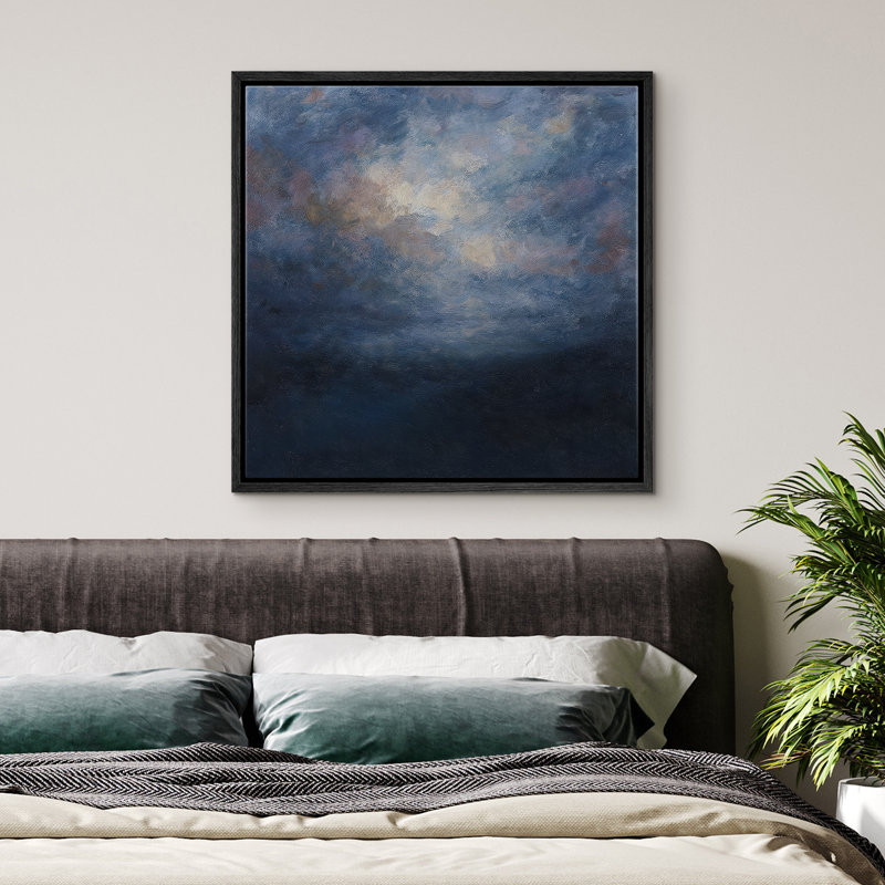 Abstrait, reproduction d'art sur toile encadrée, décoration murale pour chambre à coucher, Noir, H 24 po x l 24 po