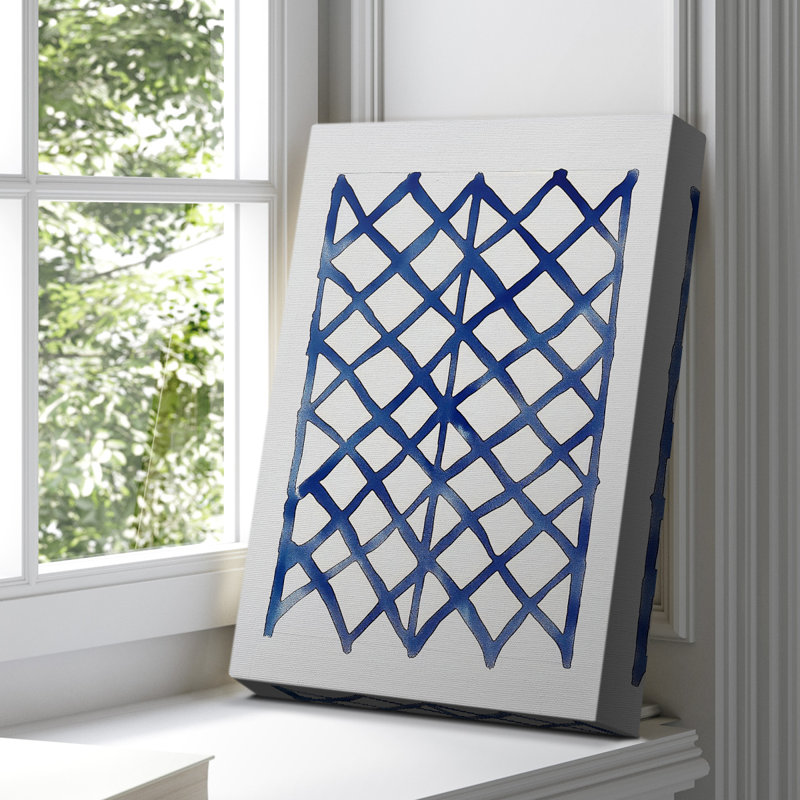 Toile tendue abstraite avec châssis CLxxx - prêt à être accroché, H 18 po x l 12 po