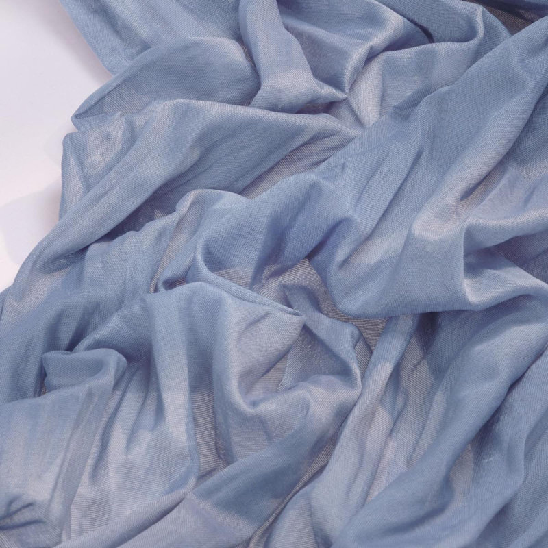 Chemin de table en étamine Cheesecloth, Bleu, L 29 po x l 120 po