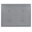 Grand lit escamotable mural, gris