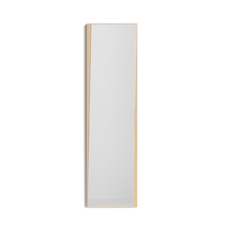 Breagh Wall Mirror, Light Oak