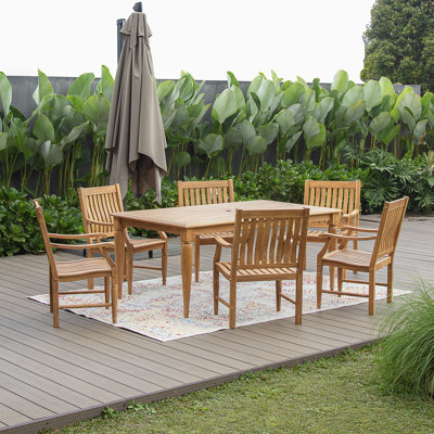 Morrison Teak Outdoor Dining Set