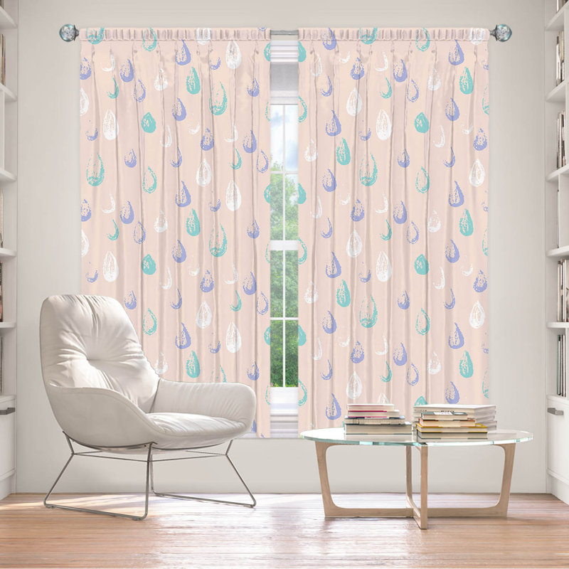 Paire de rideaux obscurcissant en polyester Ethaniel, L 40 po x L 82 po