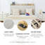 Grand lit ， Lit plateforme confortable avec tiroirs de rangement - Un mélange de confort, de fonctionnalité et de design chic, aucun sommier nécessaire, assemblage facile （Beige）-227332353-227332356