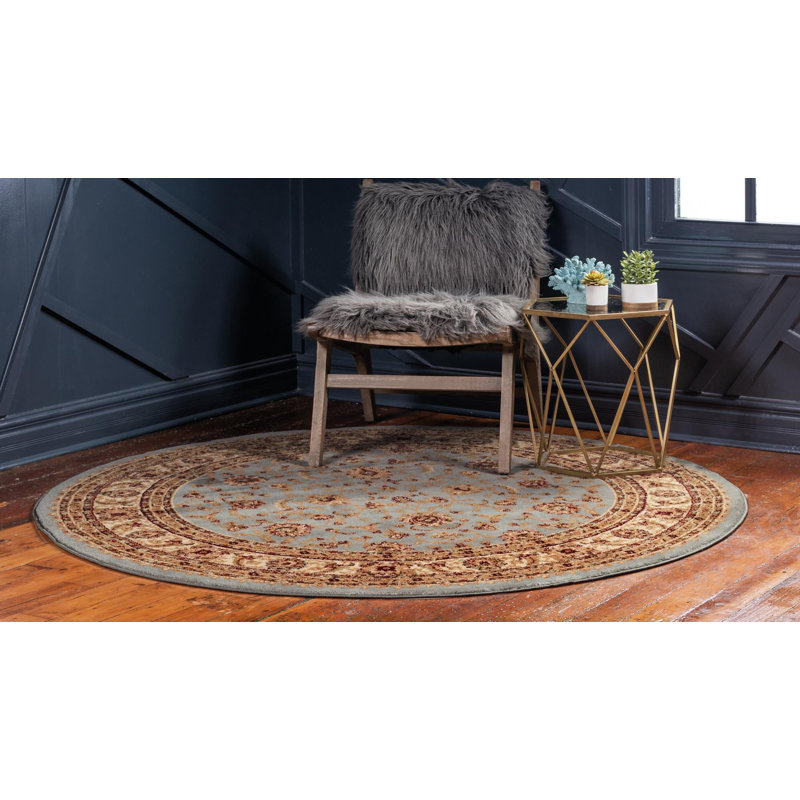 Niles Floral Indoor Rug, Round 6'1"
