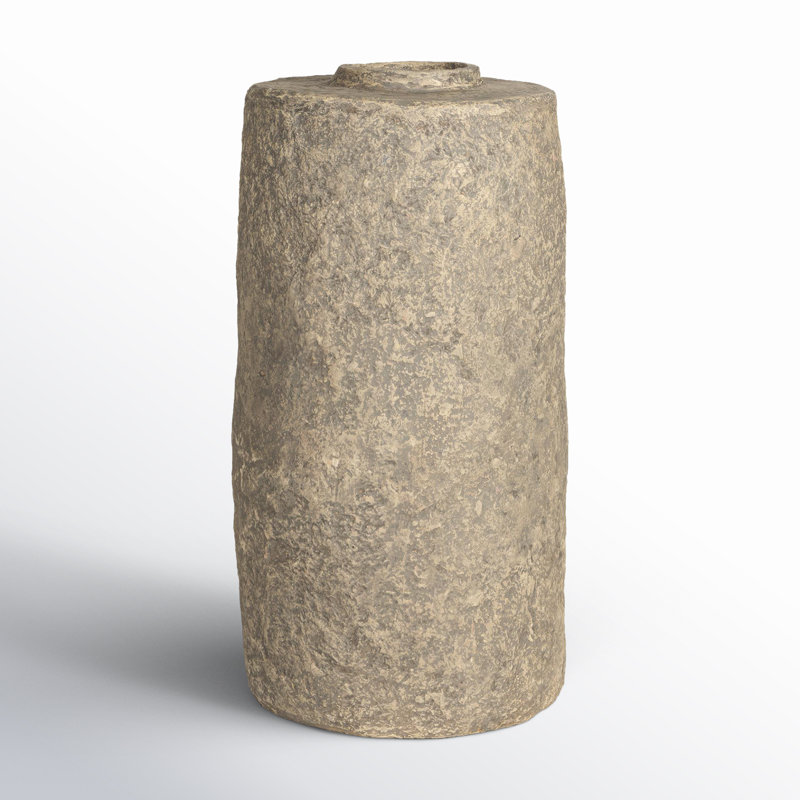 Davenport Handmade Paper Floor Vase, Gray