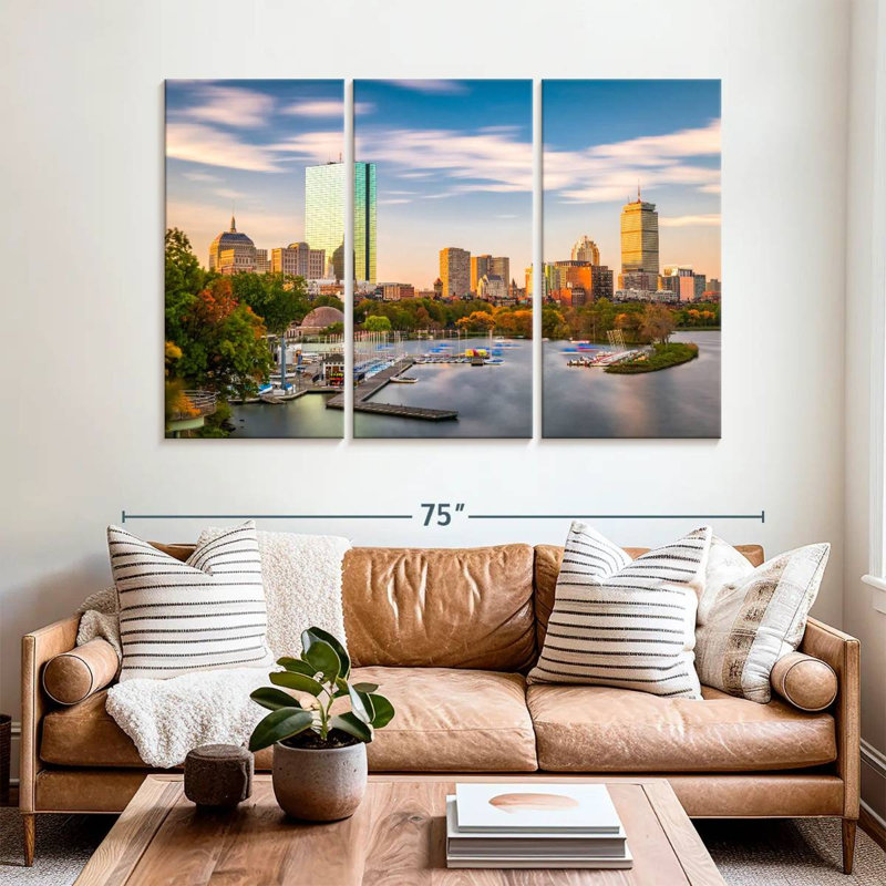 Rorry Charles River Dock Boston, 42" H x 65" W
