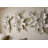 Cast Carved Root Wall Art, White Stone