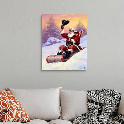 Reproduction d’art sur toile, "Here Comes Santa" par Jack sorde