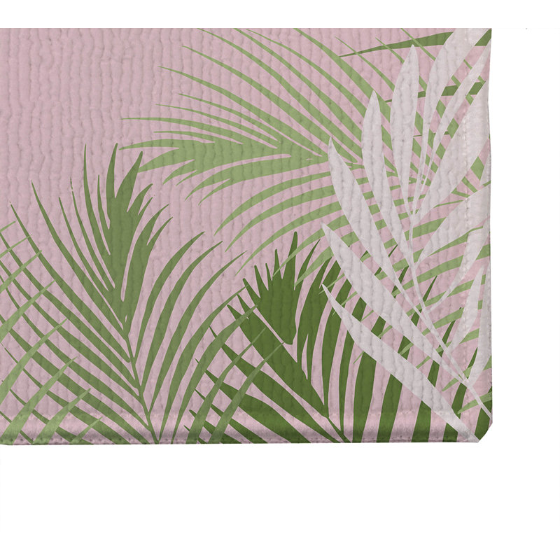 Paillasson Waving Palm Beach, Rose, L 34 po x L 21 po