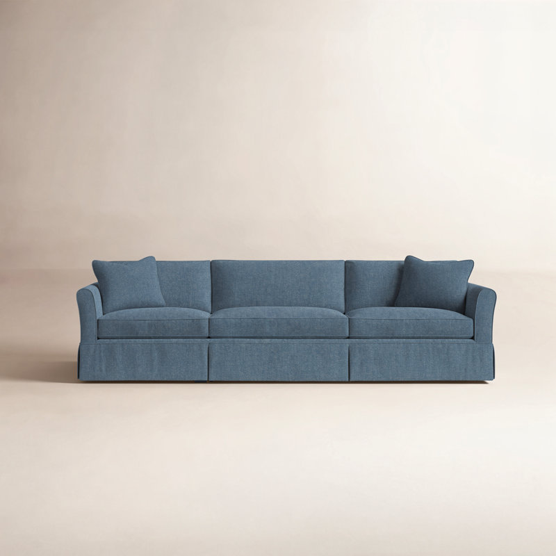 Canapé rembourré 83 po Shelby, Denim classique indigo sergé