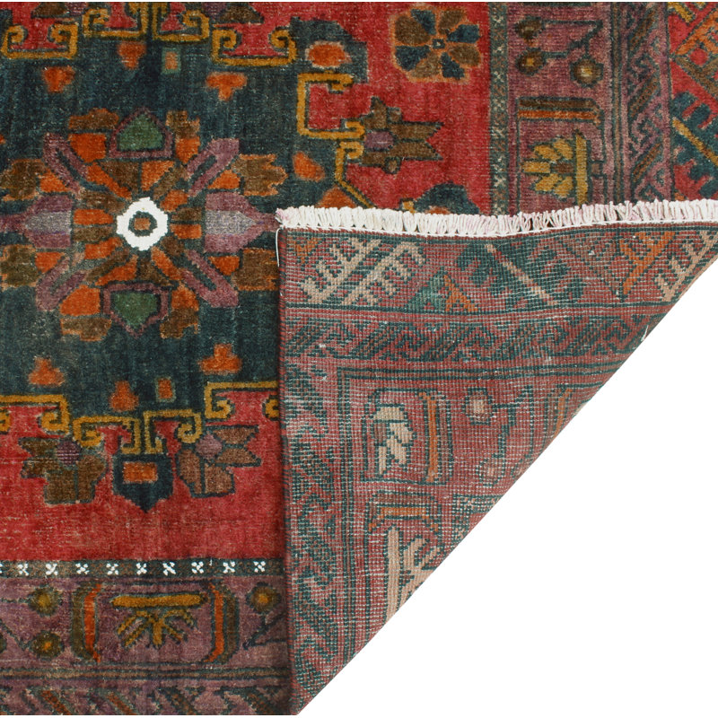 Khrystopher Distressed Gisou Rust Rug