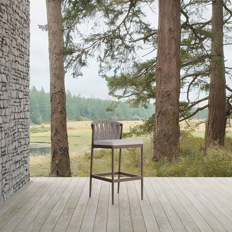 Maui Bar Stool + Fawn Cushion, 32.48"
