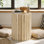 Table de bout cylindrique en bois massif