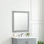Bernharda l 28 po x H 32 po Miroir de salle de bain rectangulaire à montage en surface moderne et contemporain gris Empire-1211265032-1211265042