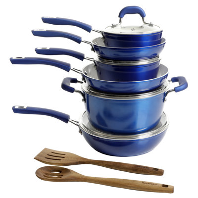 Batterie de cuisine antiadhésive en aluminium 12 pièces Kenmore