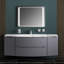 Ensemble de meuble-lavabo mural simple 39 po avec miroir Kaizlynn-1472731477