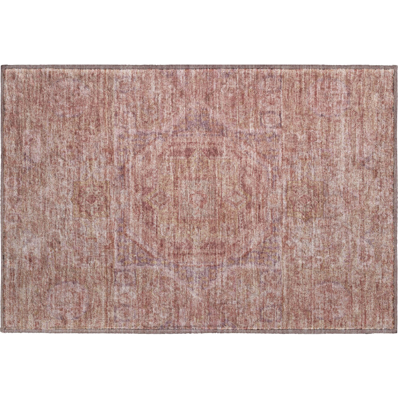 Premium Machine Washable Lubbers AMF1743 Global Rug, Rectangle 1'8" x 2'6"