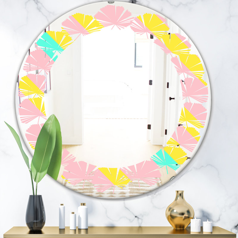 Miroir mural Leaves Memphis, H 31,5 po x l po