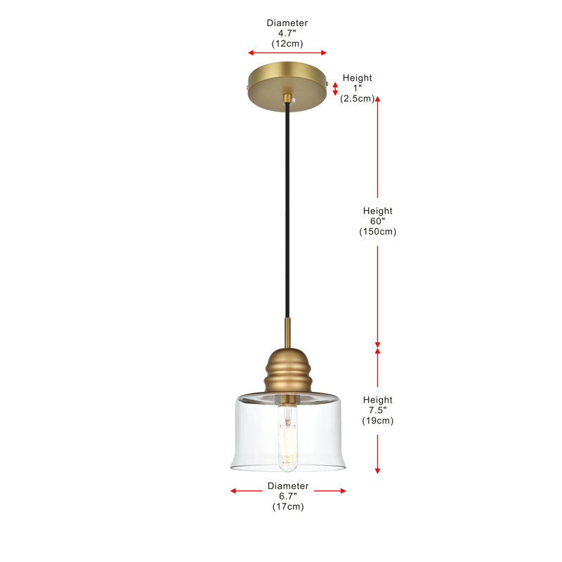 Hendina 1 - Light Pendant, Gold