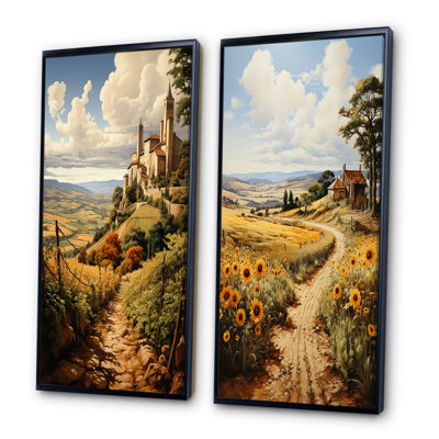«Espagne Golden Fields Méditerranée», 2 pièces
